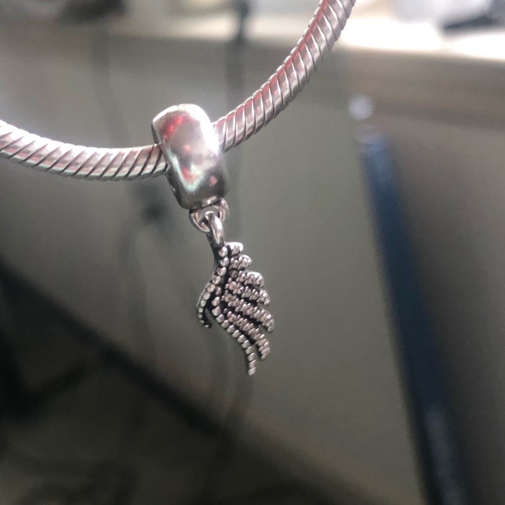 Pandora Majestic Feather dangle charm